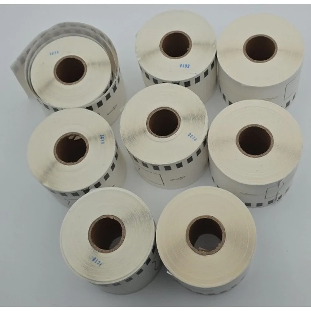 8-Pack Unistar - Brother QL Label Printer Continuous Label (2.4 in x 100 ft)